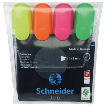 Marker fluo SCHNEIDER Job 4/1-etui 5343