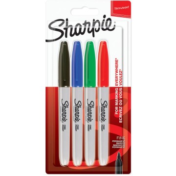 MARKER SHARPIE FINE ASST STANDARD 4/1 8333