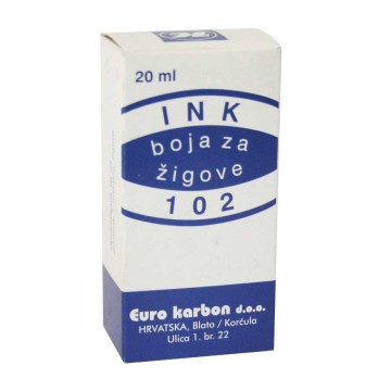 Barva za žige Karbon, rdeča, 20ml 229639K