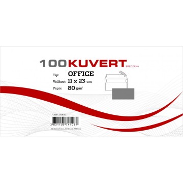 Kuverta AMER. BO BELA 110x230 80gr 100/1 23167B