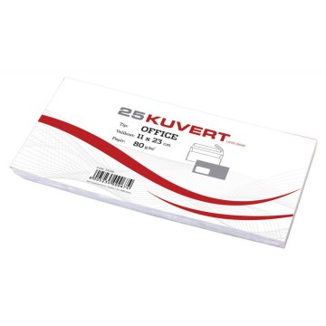 Kuverta AMER. LO BELA 110x230 80gr 25/1 23168