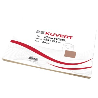 Kuverta C4 RJAVA 229x324mm 80gr 1/25 23171A