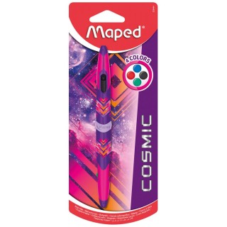 Kemični svinčnik MAPED Cosmic 4v1, roza 570797