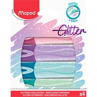 MARKER FLUO MAPED PASTEL GLITTER 4/1 - B 577354