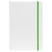 Notes Flux White 14x21cm zelena elastika 8013107