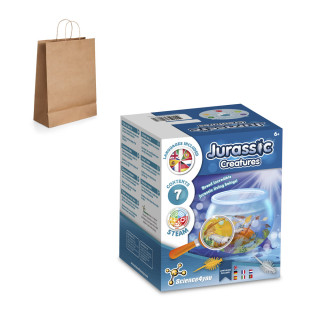 Jurassic Pets Kit II. Educational game supplied with a kraft paper gift bag (115 g/m²)