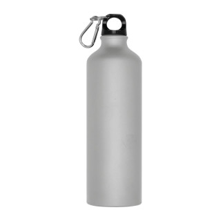 Metal drinking bottle with carabiner Brno