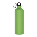 Metal drinking bottle with carabiner Brno