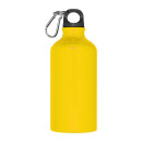 Metal drinking bottle with carabiner Kielce