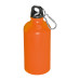 Metal drinking bottle with carabiner Kielce