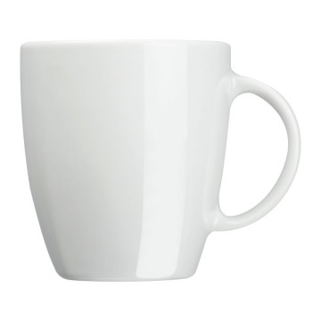 Skodelica iz porcelana s kvadratnim dnom 300ml Ottawa, bela 268906