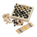 Set iger v leseni škatli - šah, domino, dama in mikado Riga ECO, beige 269713