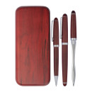 Velik leseni pisarniški set v leseni škatli Rosewood Bangkok, rjava 844101